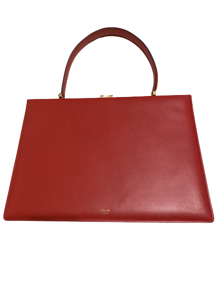 Céline Phoebe Philo Box Clasp Scarlet Red