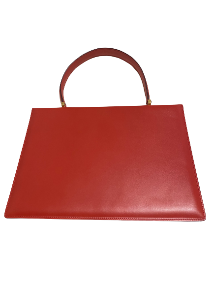 Céline Phoebe Philo Box Clasp Scarlet Red