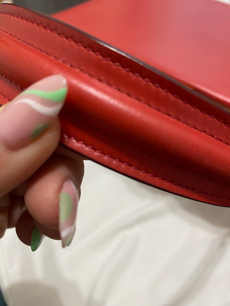 Céline Phoebe Philo Box Clasp Scarlet Red
