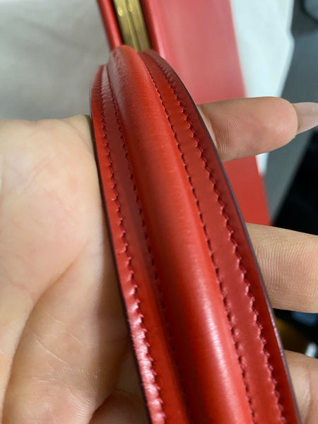Céline Phoebe Philo Box Clasp Scarlet Red
